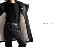 Load image into Gallery viewer, blackcrow standcollar tailorcoat (wool dark check)