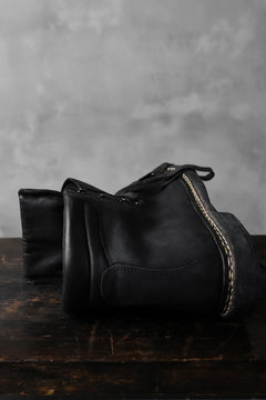 画像をギャラリービューアに読み込む, A DICIANNOVEVENTITRE A1923 Norwegian Laced Boots SH2 / Cavallo Oilo (NERO)