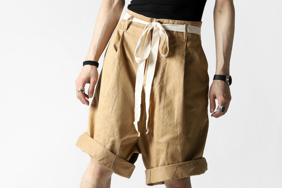 画像をギャラリービューアに読み込む, KLASICA GERALD-cc LOW CROTCH SHORTS / DRY CHINO CLOTH (BEIGE)