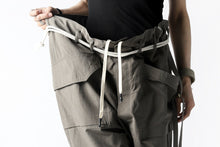 画像をギャラリービューアに読み込む, ISAMU KATAYAMA BACKLASH WIDE TAPERED PANTS / SALT SHRINKAGE TYPEWRITER CLOTH