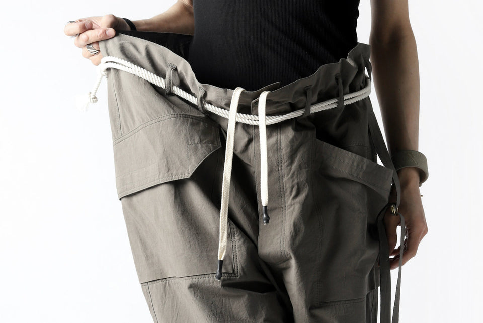 画像をギャラリービューアに読み込む, ISAMU KATAYAMA BACKLASH WIDE TAPERED PANTS / SALT SHRINKAGE TYPEWRITER CLOTH
