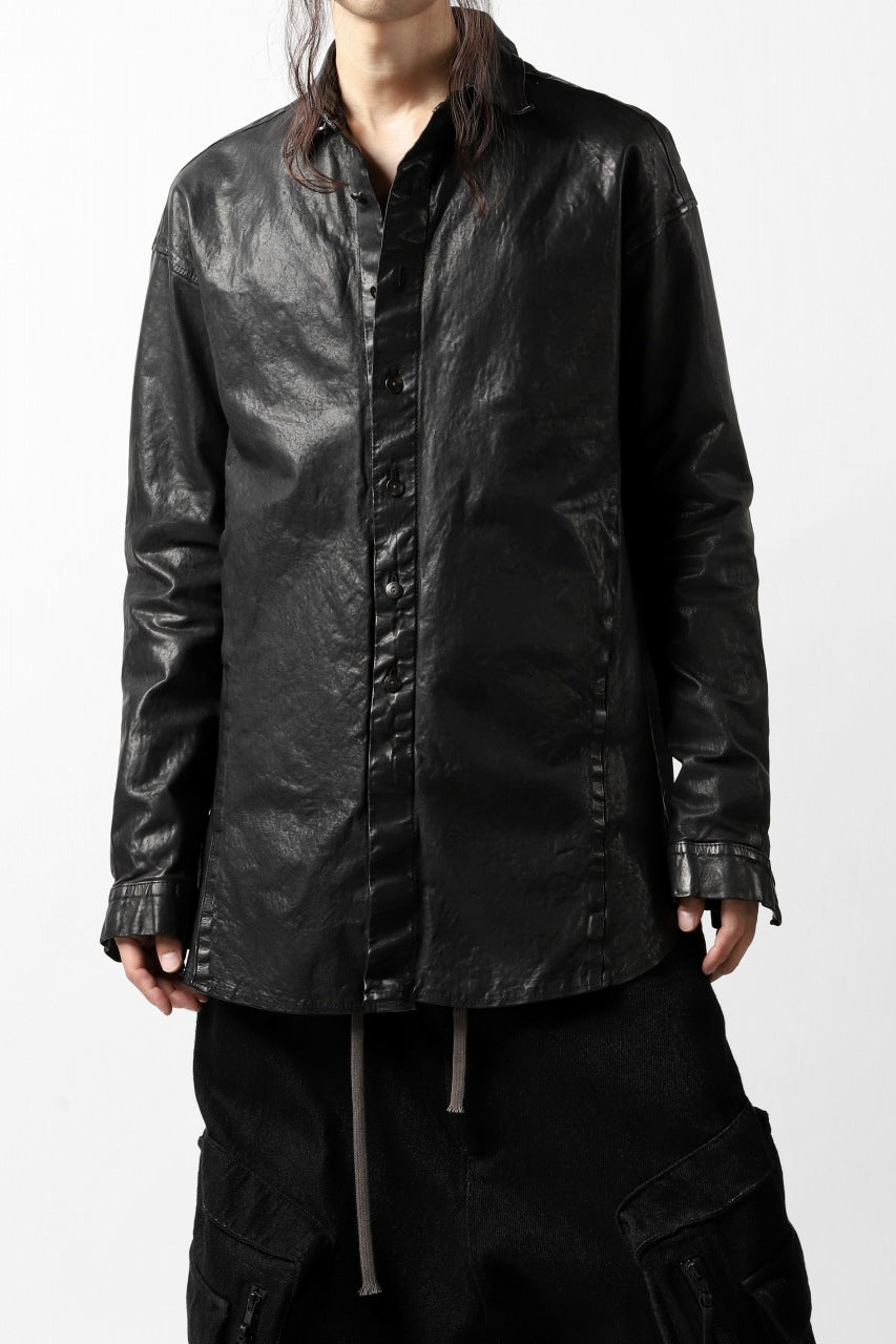Load image into Gallery viewer, ISAMU KATAYAMA BACKLASH RELAXY LEATHER SHIRT-JACKET / ITALY SHOULDER 0.6mm