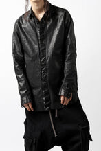Load image into Gallery viewer, ISAMU KATAYAMA BACKLASH RELAXY LEATHER SHIRT-JACKET / ITALY SHOULDER 0.6mm