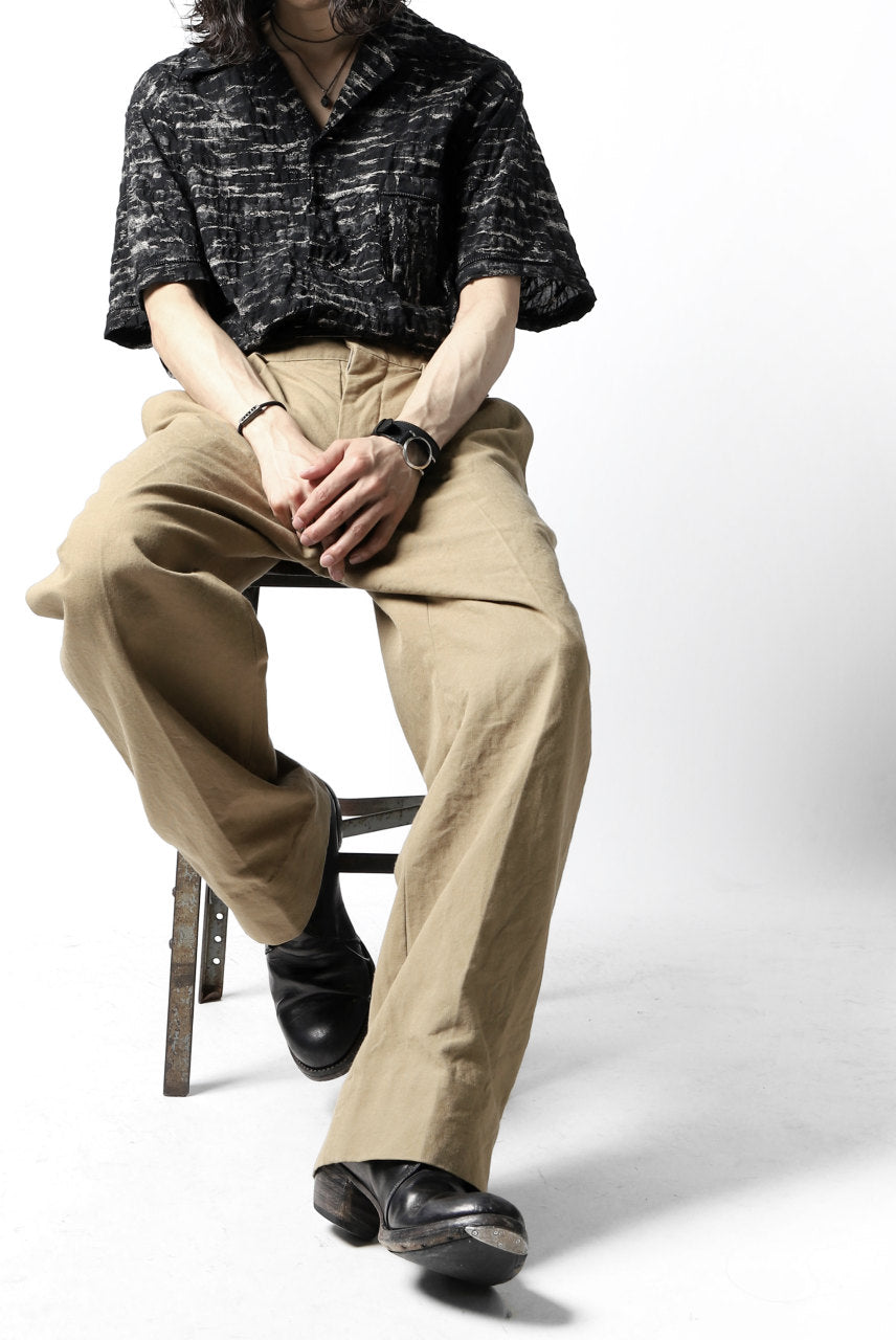 Load image into Gallery viewer, sus-sous gurkha trousers yarn dyed OX (BEIGE)