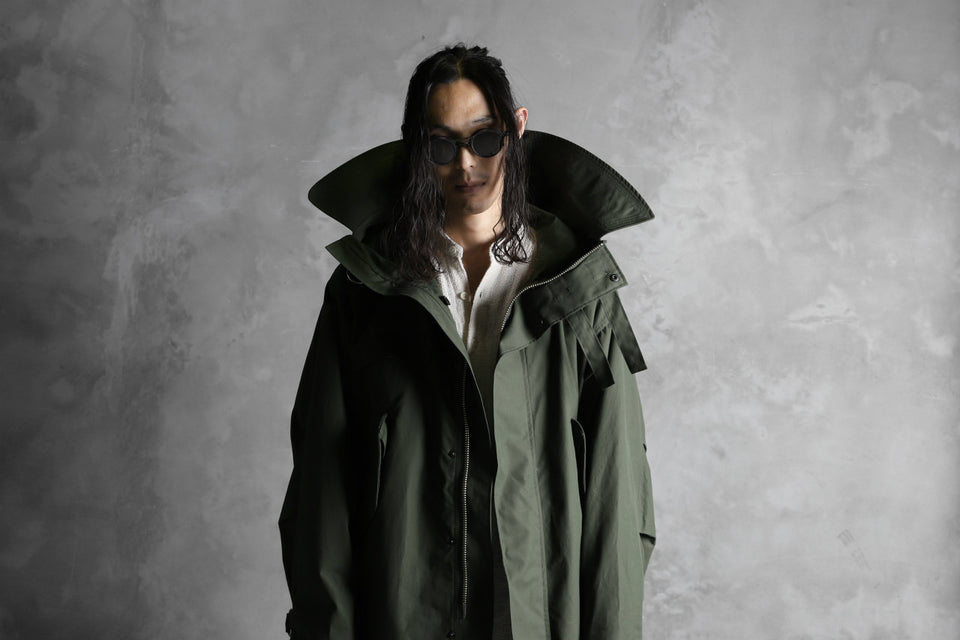 画像をギャラリービューアに読み込む, KLASICA WATER FALL MODS COAT / Ventile® UK L24 (OLIVE)