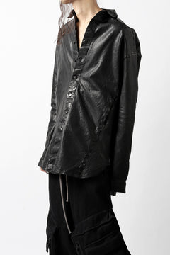 Load image into Gallery viewer, ISAMU KATAYAMA BACKLASH RELAXY LEATHER SHIRT-JACKET / ITALY SHOULDER 0.6mm