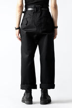 画像をギャラリービューアに読み込む, KLASICA GRIOTTE 2 TUCKED WIDE TROUSERS / CHINO CLOTH (BLACK)
