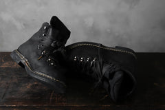 画像をギャラリービューアに読み込む, A DICIANNOVEVENTITRE A1923 Norwegian Laced Boots SH2 / Cavallo Oilo (NERO)