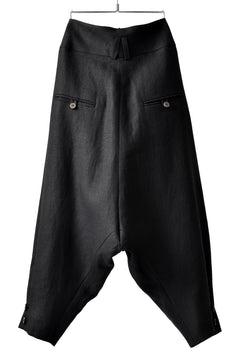 画像をギャラリービューアに読み込む, SOSNOVSKA exclusive CLOWN STYLE LINEN PANTS (BLACK)