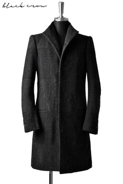 Load image into Gallery viewer, blackcrow standcollar tailorcoat (wool dark check)