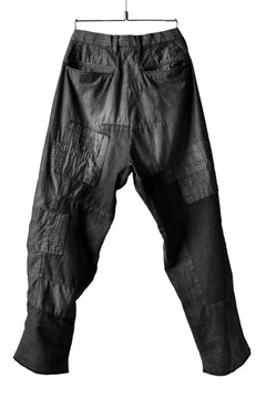 Load image into Gallery viewer, ISAMU KATAYAMA BACKLASH BORO TAPERED PANTS (BLACK)