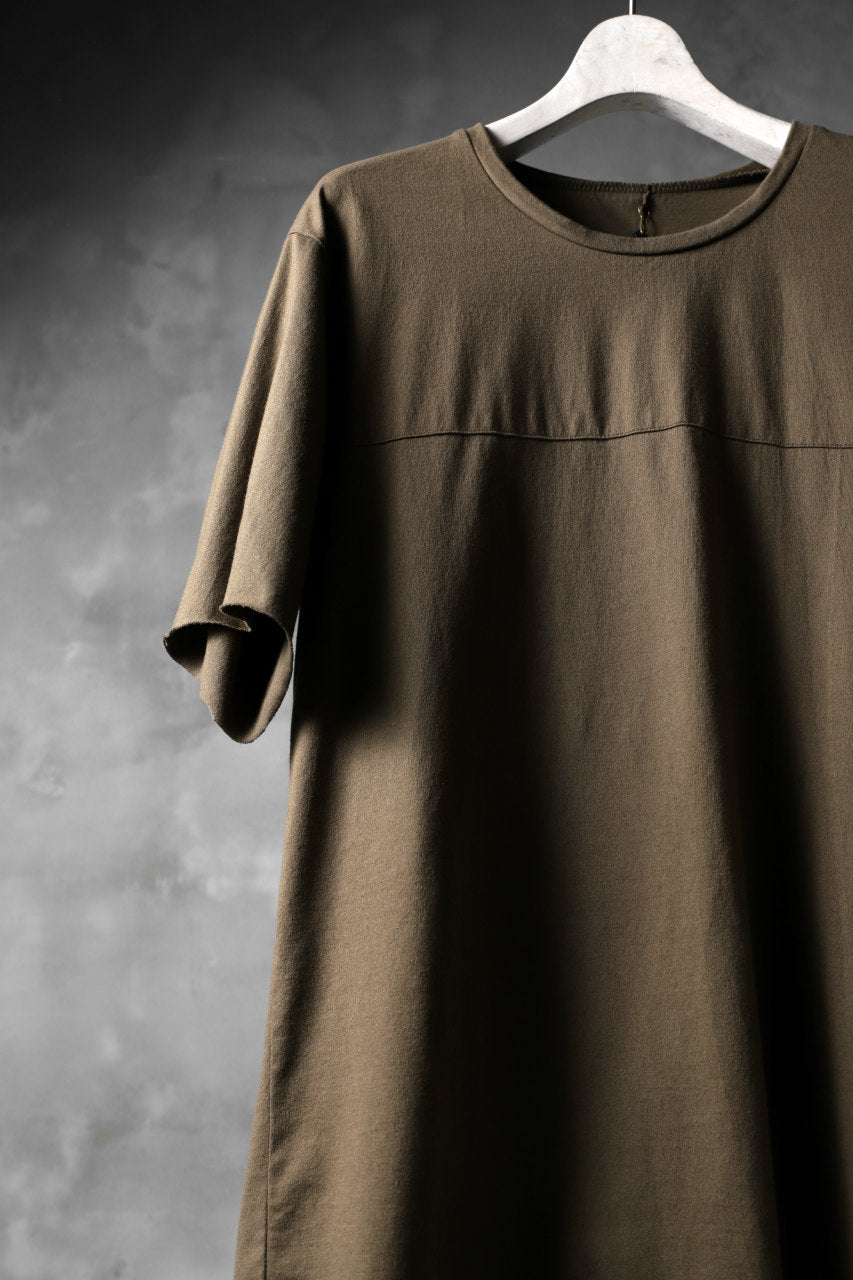 Load image into Gallery viewer, blackcrow short sleeve cutsewn / silky touch cotton (khaki)