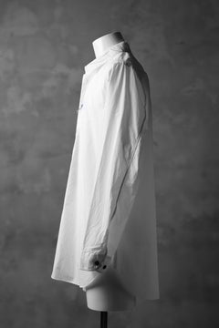 画像をギャラリービューアに読み込む, KLASICA SABRON BUTTON FRY SHIRT / TYPE-WRITER CLOTH (WHITE)