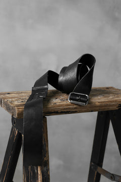 Load image into Gallery viewer, PAL OFFNER EASY LONG BELT / CALF LEATHER (BLACK)