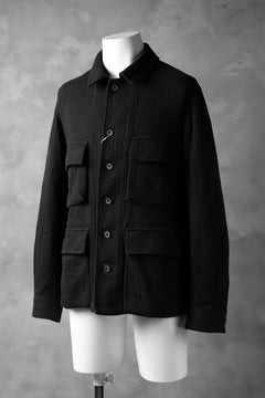 画像をギャラリービューアに読み込む, COLINA BDU JACKET / HAND-SPUN COTTON TWILL (BLACK)