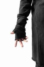 画像をギャラリービューアに読み込む, thomkrom FINGER OUT GLOVES / HEAVY JERSEY (BLACK)