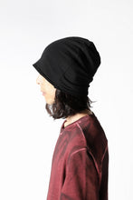 画像をギャラリービューアに読み込む, thomkromBEANY CAP / JERSEY OVERLOCKED (BLACK)