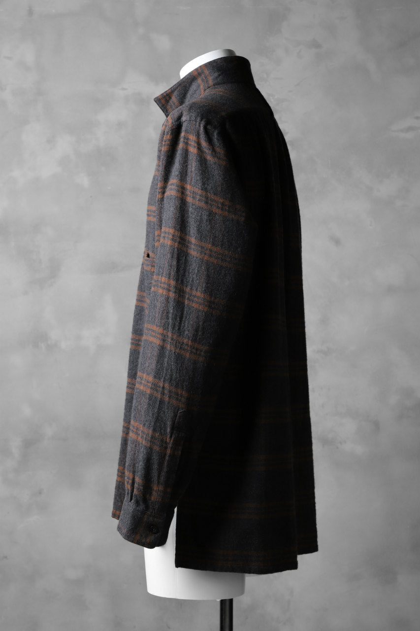 Load image into Gallery viewer, COLINA GARDENER CHECK SHIRT / SOFT FLANNEL (GREY x BROWN)