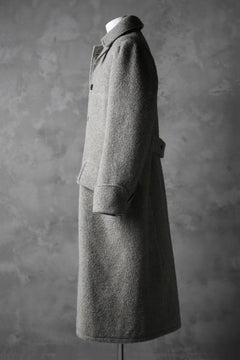 画像をギャラリービューアに読み込む, sus-sous foot guards great coat / W100 Harris melton raised washer (TOP GREY BEIGE)