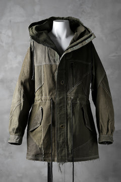 画像をギャラリービューアに読み込む, BACKLASH x LOOM exclusive RECONSTRUCTIVE HOODED JACKET / VINTAGE MILITARY CANVAS