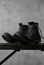 画像をギャラリービューアに読み込む, prtl "one make" Lace Up Boots (JAPAN Cow Reversed Leather / Hand Dyed BLACK)