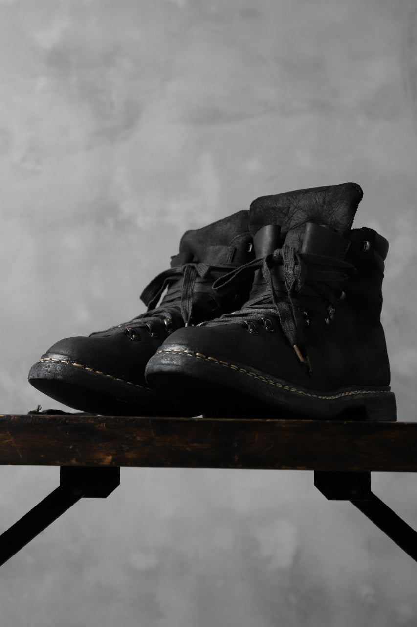 画像をギャラリービューアに読み込む, A DICIANNOVEVENTITRE A1923 Norwegian Laced Boots SH2 / Cavallo Oilo (NERO)