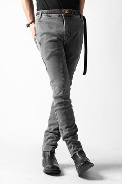 画像をギャラリービューアに読み込む, thomkrom OVER LOCKED SLIM TROUSERS / FADE STRETCH DENIM (LIGHT GREY)