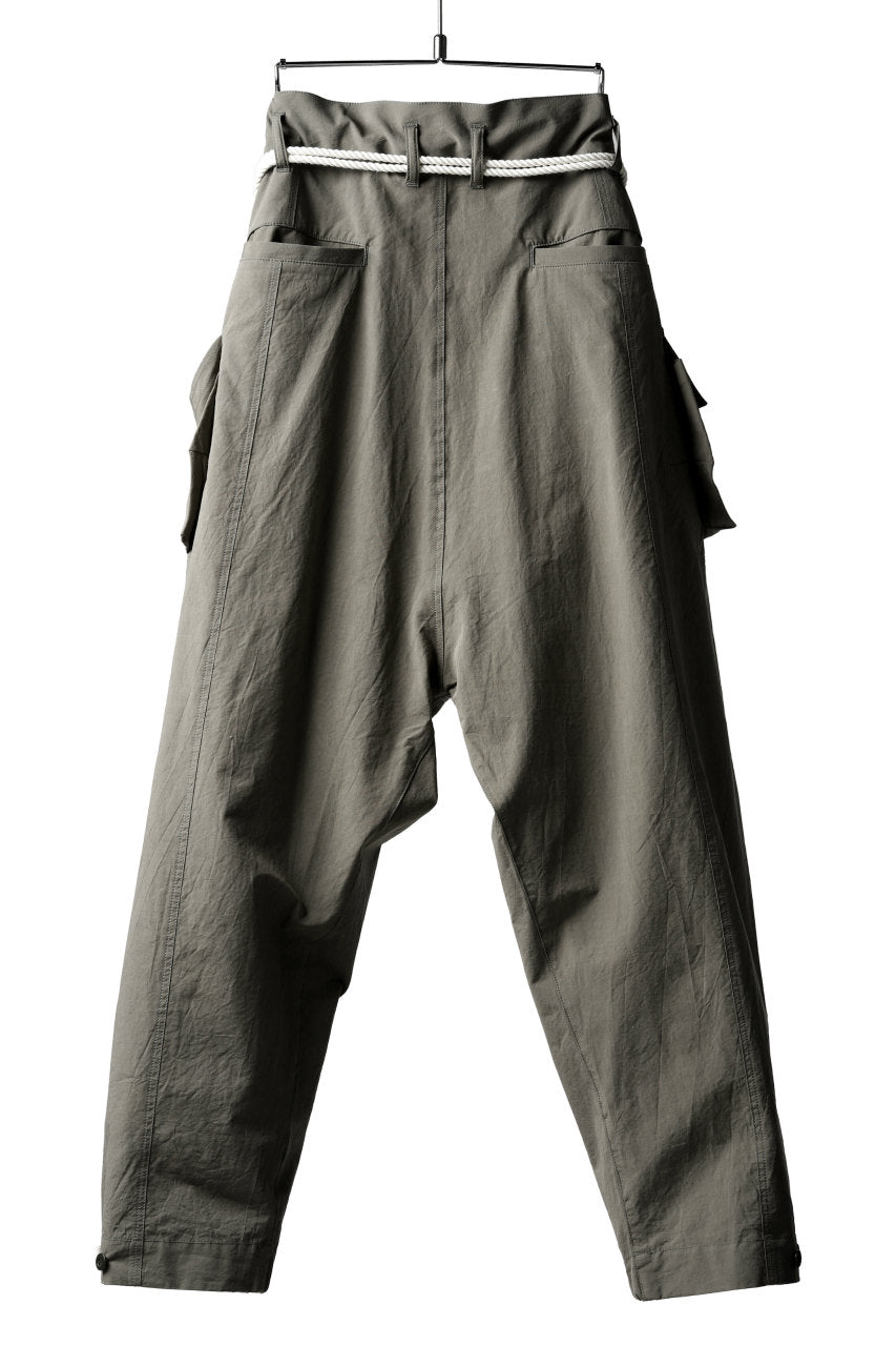 画像をギャラリービューアに読み込む, ISAMU KATAYAMA BACKLASH WIDE TAPERED PANTS / SALT SHRINKAGE TYPEWRITER CLOTH