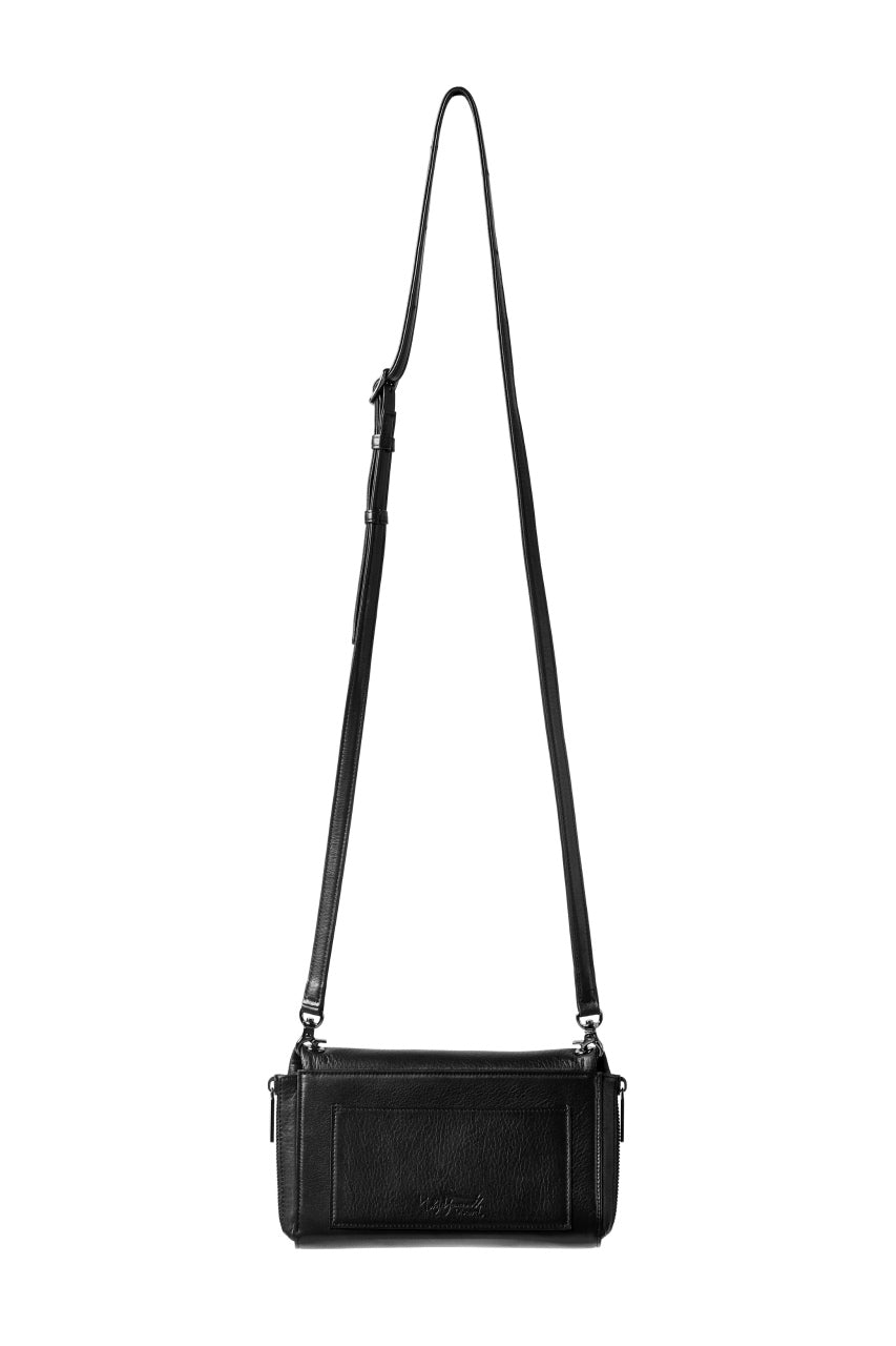 画像をギャラリービューアに読み込む, discord Yohji Yamamoto CLASP ZIP WALLET with SHOULDER STRAP (BLACK)