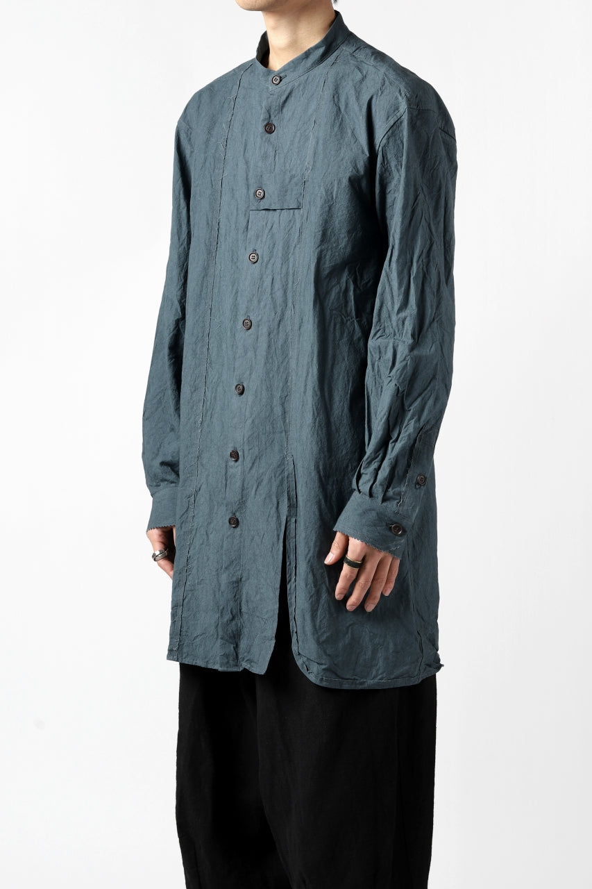 画像をギャラリービューアに読み込む, YUTA MATSUOKA semi long shirts / triple wash typewriter (light blue)