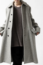 画像をギャラリービューアに読み込む, sus-sous foot guards great coat / W100 Harris melton raised washer (TOP GREY BEIGE)