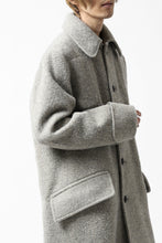 画像をギャラリービューアに読み込む, sus-sous foot guards great coat / W100 Harris melton raised washer (TOP GREY BEIGE)