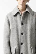 画像をギャラリービューアに読み込む, sus-sous foot guards great coat / W100 Harris melton raised washer (TOP GREY BEIGE)