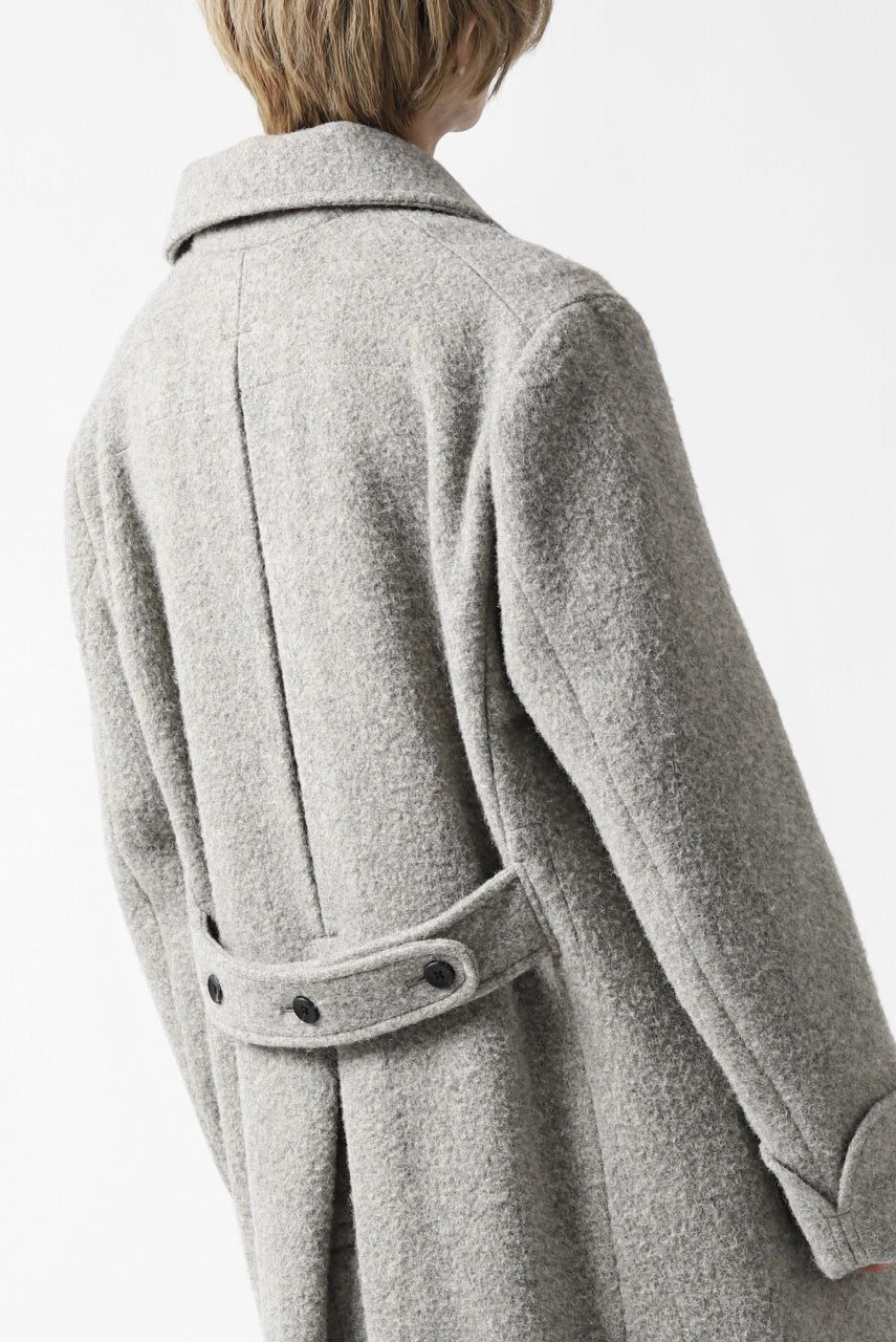 画像をギャラリービューアに読み込む, sus-sous foot guards great coat / W100 Harris melton raised washer (TOP GREY BEIGE)