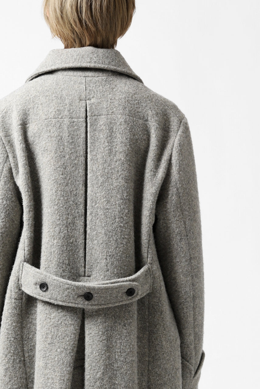 画像をギャラリービューアに読み込む, sus-sous foot guards great coat / W100 Harris melton raised washer (TOP GREY BEIGE)