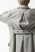 画像をギャラリービューアに読み込む, sus-sous foot guards great coat / W100 Harris melton raised washer (TOP GREY BEIGE)