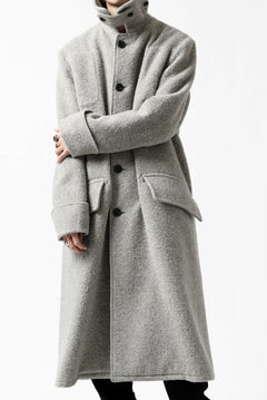 画像をギャラリービューアに読み込む, sus-sous foot guards great coat / W100 Harris melton raised washer (TOP GREY BEIGE)
