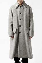 画像をギャラリービューアに読み込む, sus-sous foot guards great coat / W100 Harris melton raised washer (TOP GREY BEIGE)