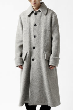 画像をギャラリービューアに読み込む, sus-sous foot guards great coat / W100 Harris melton raised washer (TOP GREY BEIGE)