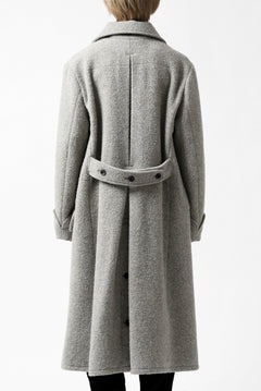画像をギャラリービューアに読み込む, sus-sous foot guards great coat / W100 Harris melton raised washer (TOP GREY BEIGE)
