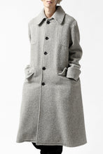 画像をギャラリービューアに読み込む, sus-sous foot guards great coat / W100 Harris melton raised washer (TOP GREY BEIGE)