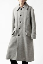 画像をギャラリービューアに読み込む, sus-sous foot guards great coat / W100 Harris melton raised washer (TOP GREY BEIGE)