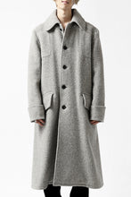 画像をギャラリービューアに読み込む, sus-sous foot guards great coat / W100 Harris melton raised washer (TOP GREY BEIGE)