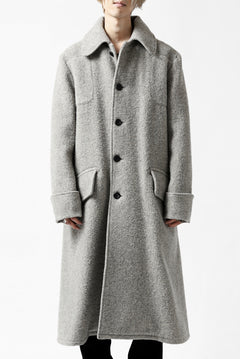 画像をギャラリービューアに読み込む, sus-sous foot guards great coat / W100 Harris melton raised washer (TOP GREY BEIGE)