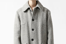 画像をギャラリービューアに読み込む, sus-sous foot guards great coat / W100 Harris melton raised washer (TOP GREY BEIGE)