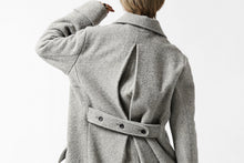 画像をギャラリービューアに読み込む, sus-sous foot guards great coat / W100 Harris melton raised washer (TOP GREY BEIGE)
