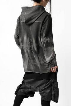 画像をギャラリービューアに読み込む, thomkrom DYEING SWITCH PULLOVER HOODIE (COLD DYE BLACK)