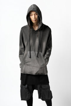 画像をギャラリービューアに読み込む, thomkrom DYEING SWITCH PULLOVER HOODIE (COLD DYE BLACK)