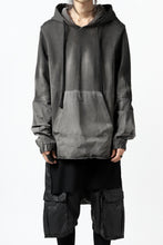 画像をギャラリービューアに読み込む, thomkrom DYEING SWITCH PULLOVER HOODIE (COLD DYE BLACK)