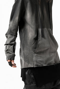 画像をギャラリービューアに読み込む, thomkrom DYEING SWITCH PULLOVER HOODIE (COLD DYE BLACK)